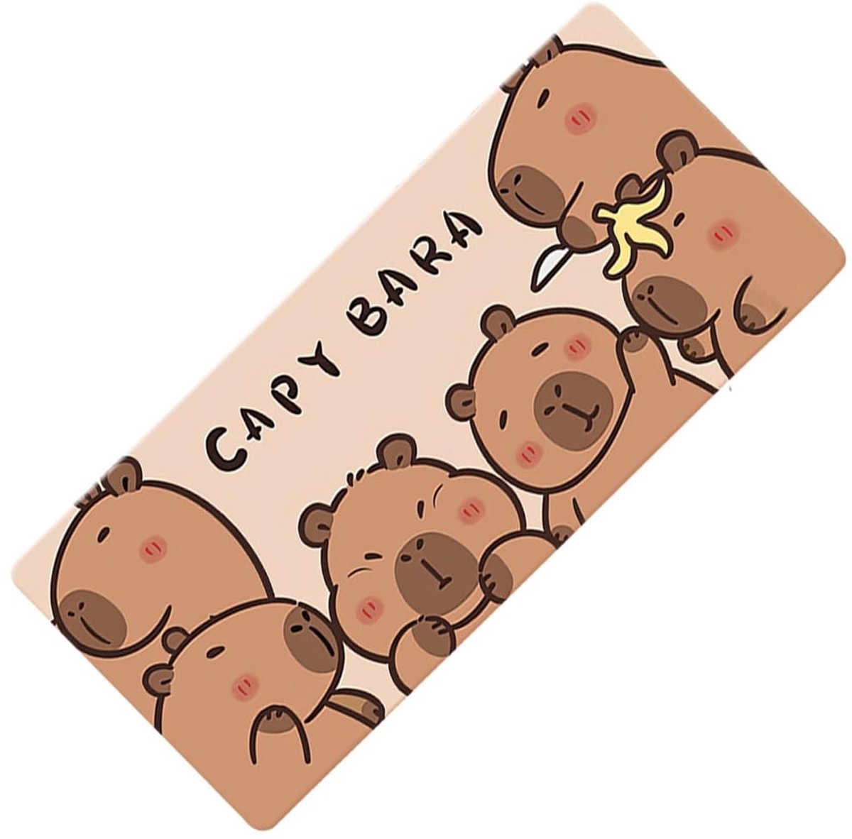 Solidchoice - XXL Capybara Gaming Muismat met Antislip