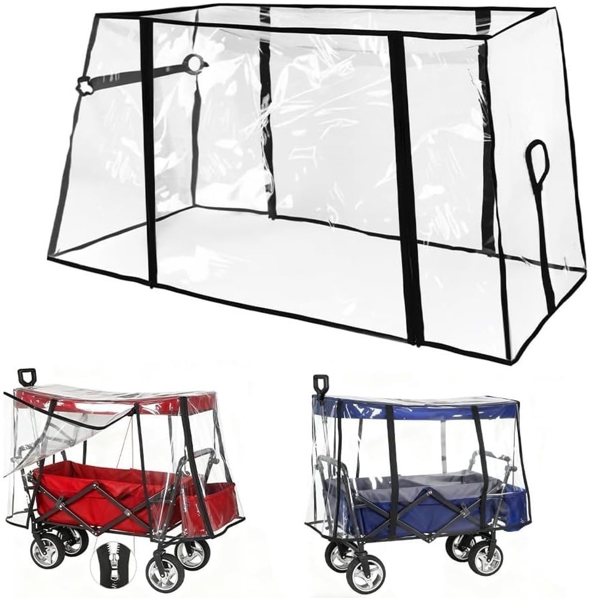 Solidchoice - Vouwbare Regenbescherming voor Handkar en Kinderwagen
