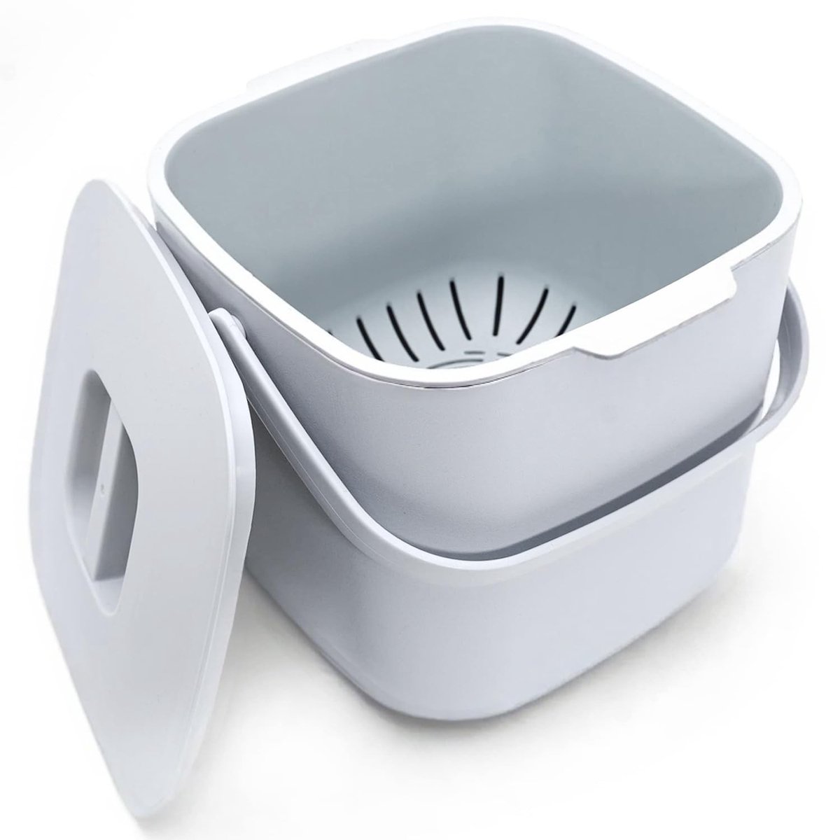 Solidchoice - Composteeremmer 4L met Sieb en Deksel
