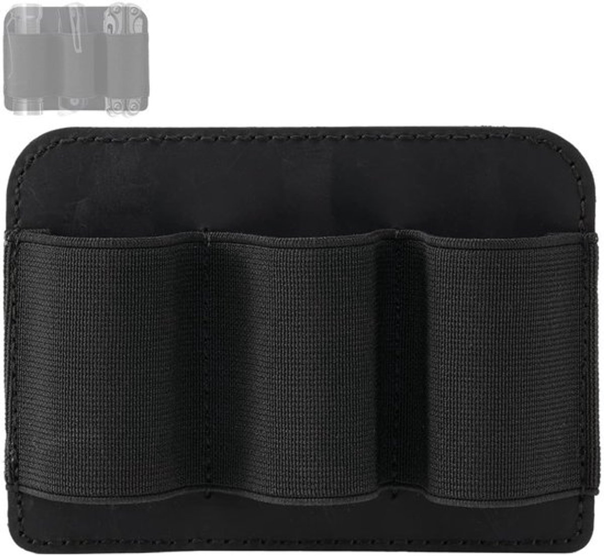 Klittenbandtas - Multifunctionele tas - 3 elastische zakken - Duurzaam en lichtgewicht - Geschikt voor zaklampen en moersleutels - Co...