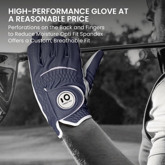 Solidchoice - Golfhandschoenen voor Mannen Links Leer met Ball Marker van Solidchoice — afbeelding 3