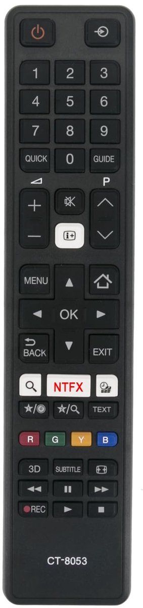 Solidchoice - Vervangende Afstandsbediening voor Toshiba TV Modellen