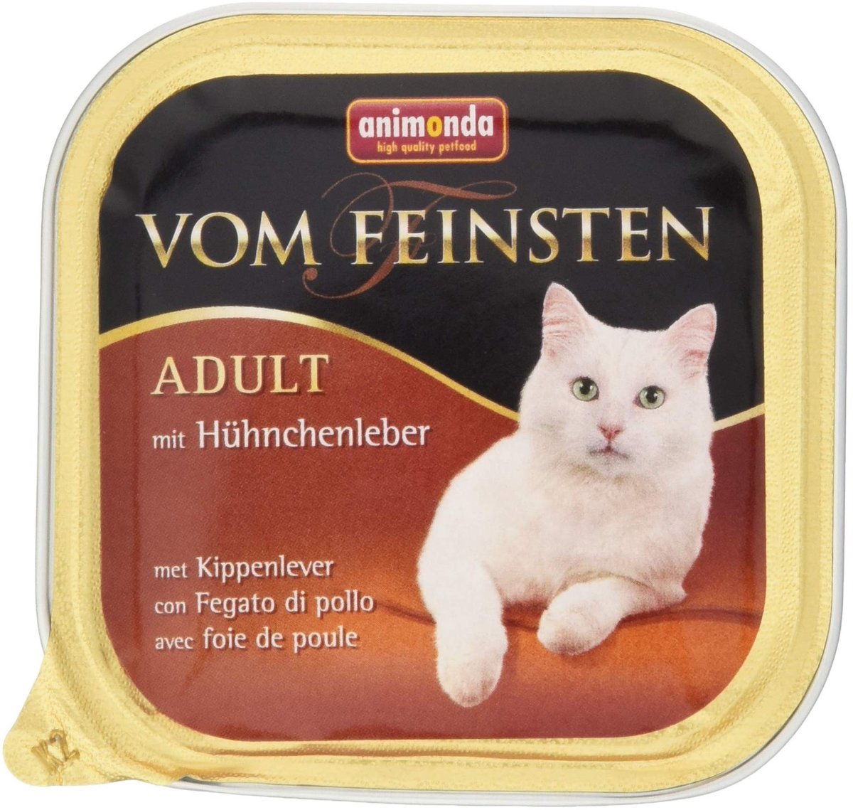 Solidchoice - Naturlijke Voeding voor Volwassen Katten met Kip en Lever, 32 x 100 g