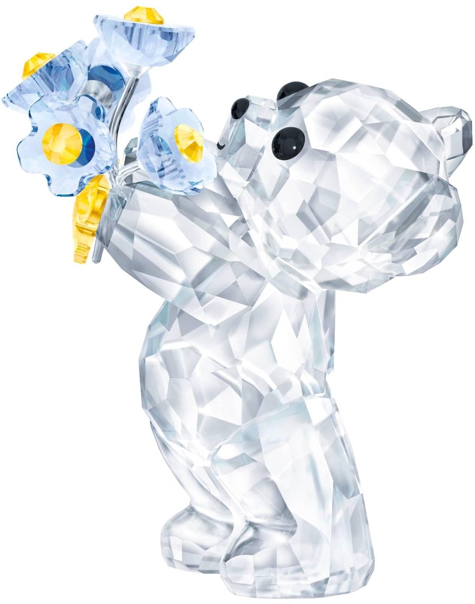 Solidchoice - Swarovski Kris Bear Forget-me-Not Beeldje
