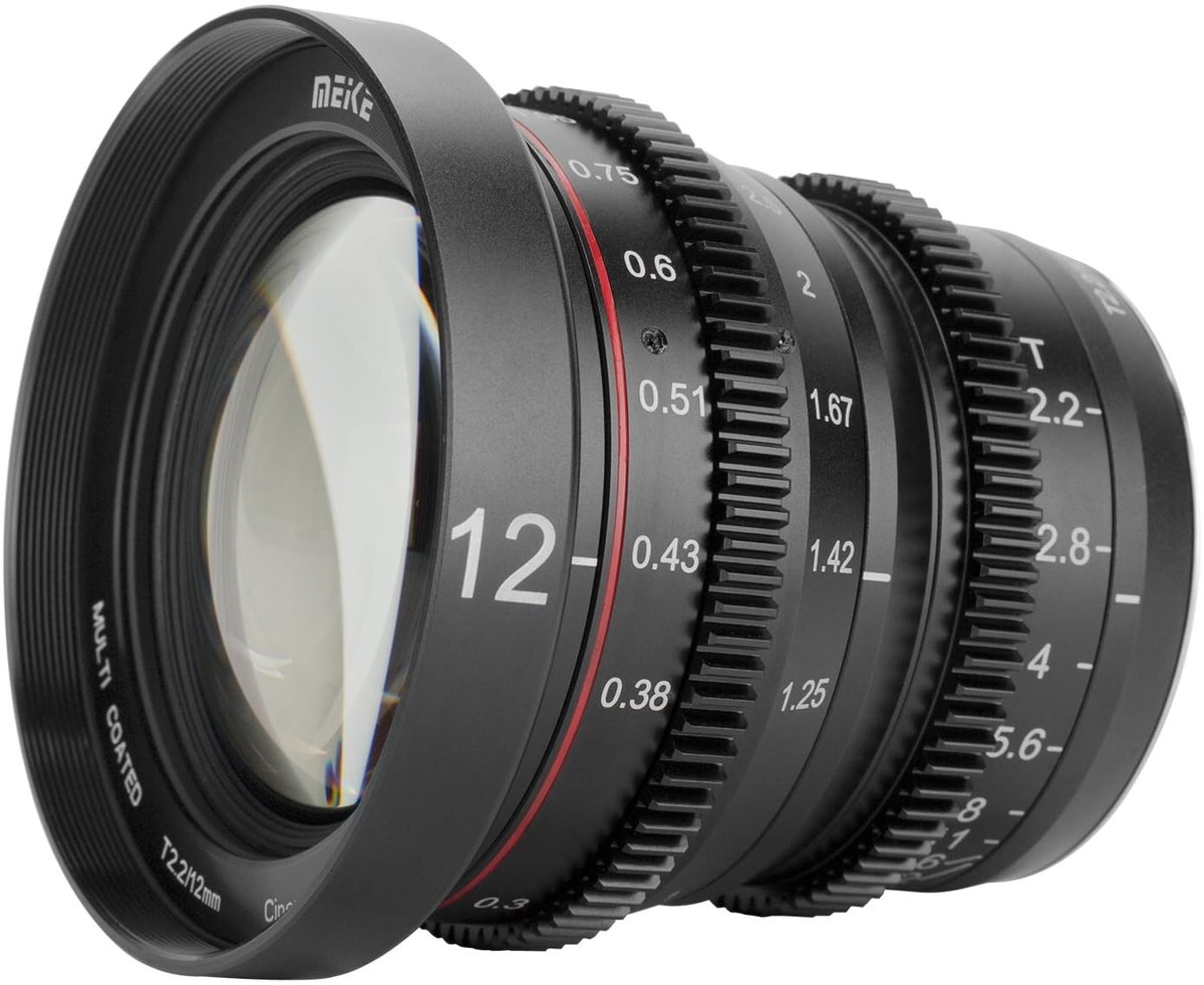 Solidchoice - 12mm T2.2 Mini Cine Lens voor Micro Four Thirds Camera's