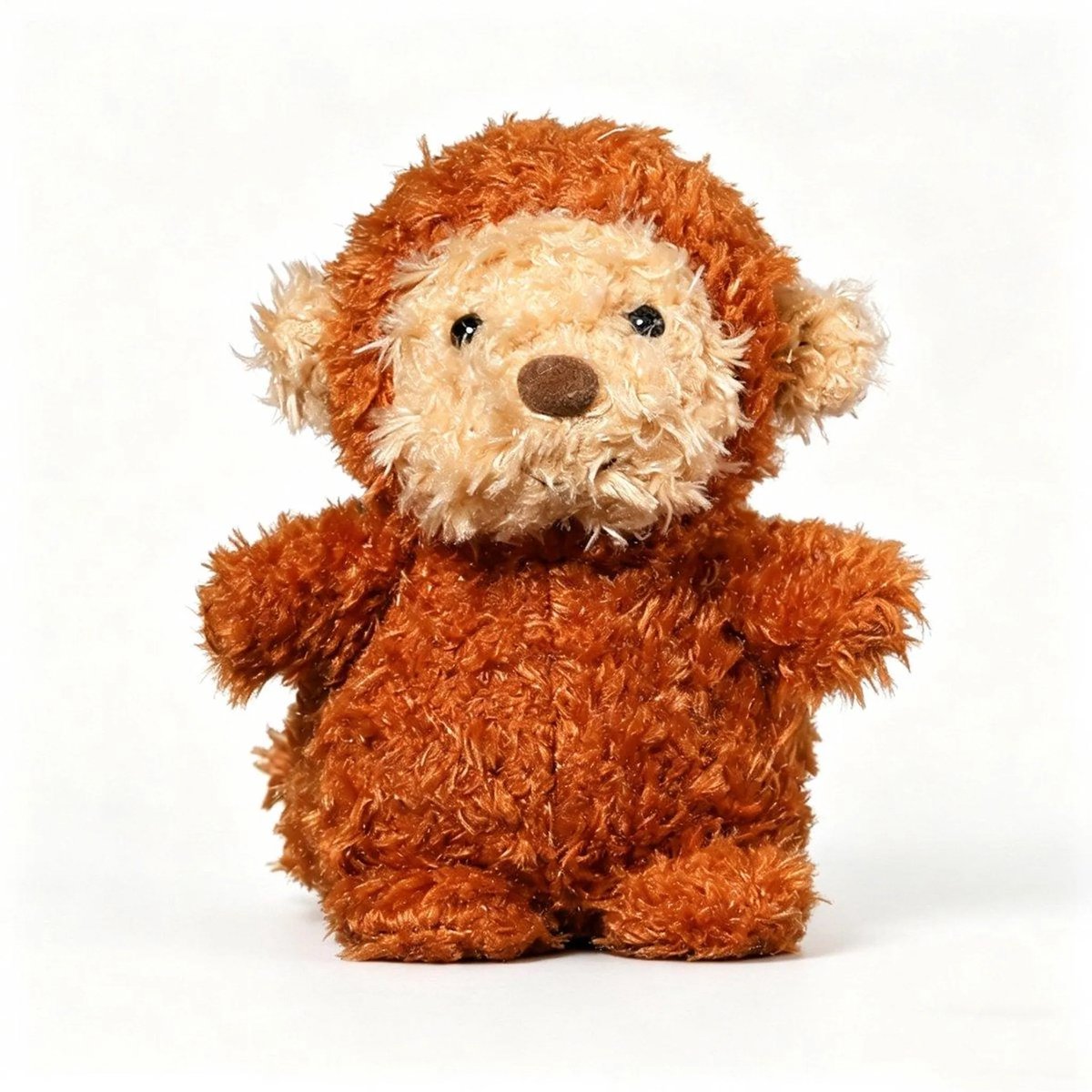 Casalora Pluche Knuffel – Aap Pop – 30cm – Schattige Aap Knuffel – Zacht Comfortabel – Cadeau voor Kinderen Ter Ontspanning en Verzachting van Emoties – Oranje-rood