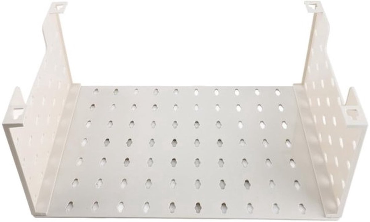 Opbergrek Sterk Draagvermogen - Wandgemonteerd Rek - Pegboard Kit - Keukenorganisatie - Minimalistisch Ontwerp - Veiligheid en Elegantie - Opbergplank