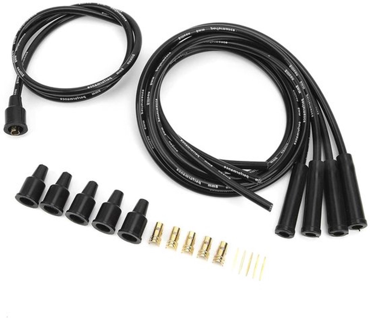 Hoogwaardige Universele Bougiekabels Set voor 4 Cilinders - 8mm Siliconen Bougiekabels voor Betrouwbare Ontsteking en Vervanging