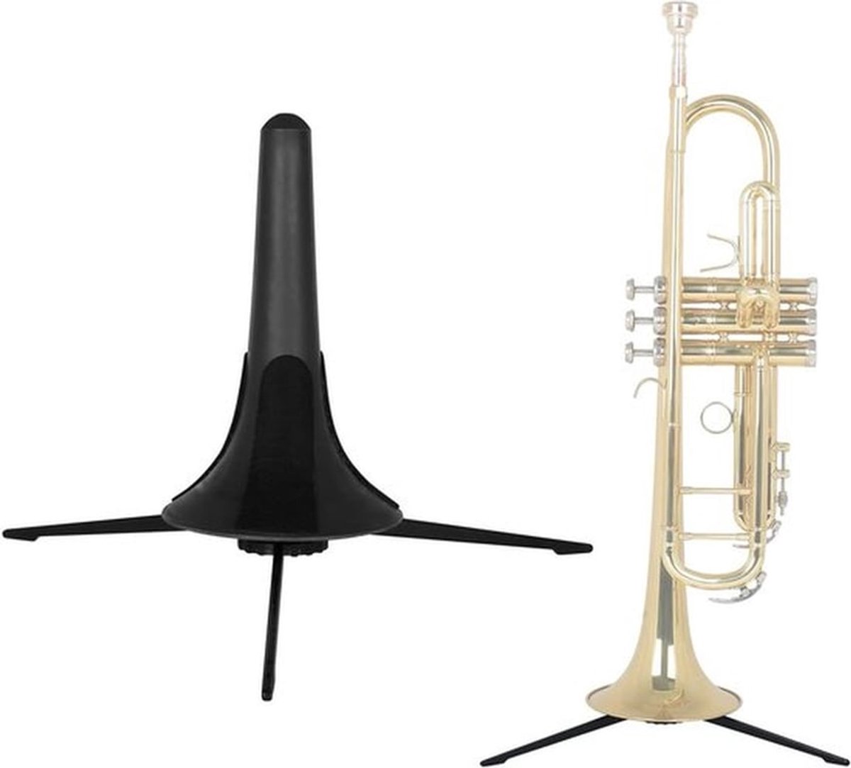 Trombone Stand voor Trombone, Bas Klarinet en Trompet - Inclusief Schoonmaakaccessoires en Stevige Ondersteuning