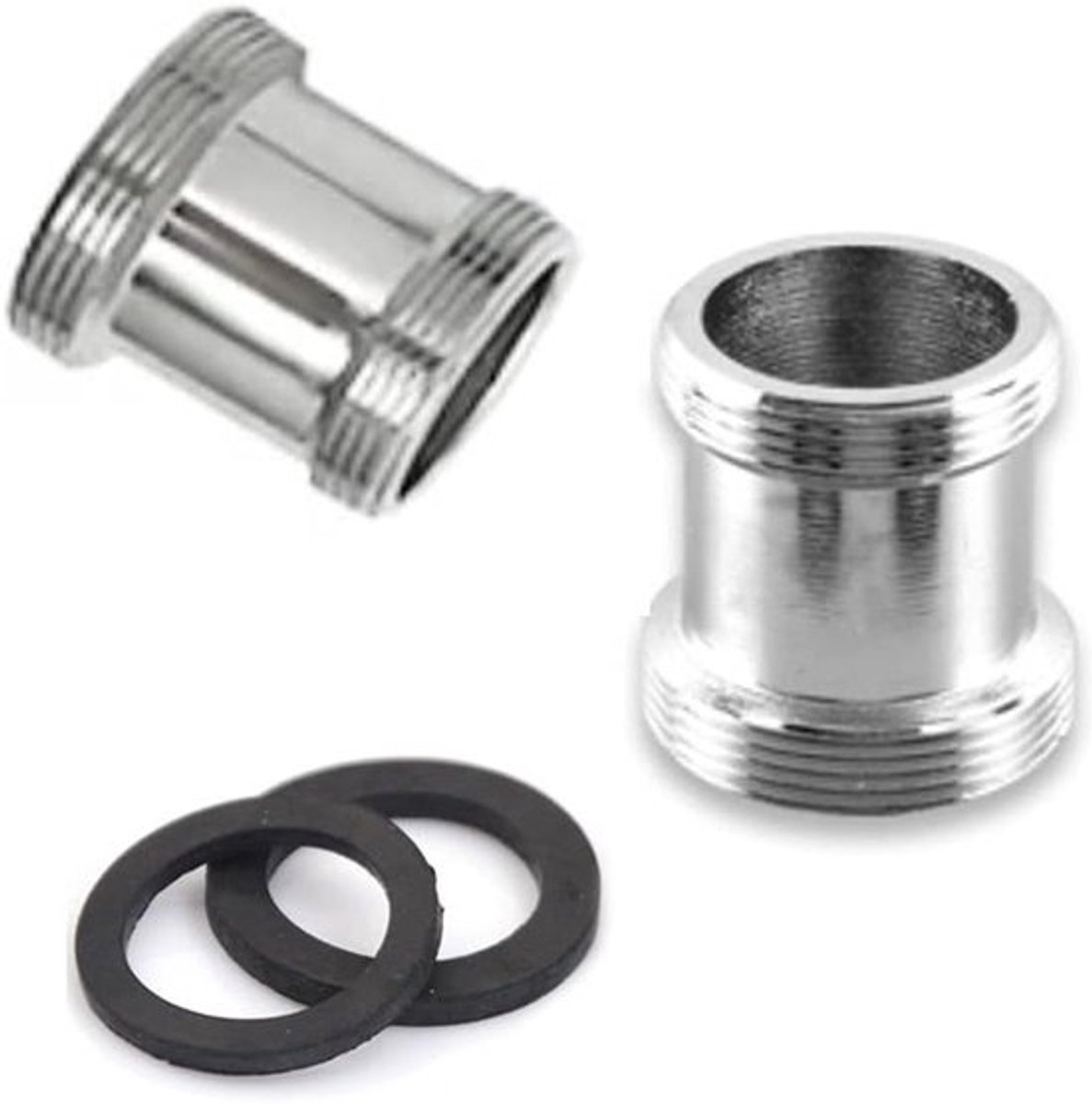 2 Stuks Messing Kraanadapter, 22mm naar 21mm NPT Draad, Tap Aerator Verbinder voor Waterfilter en Keukenkranen