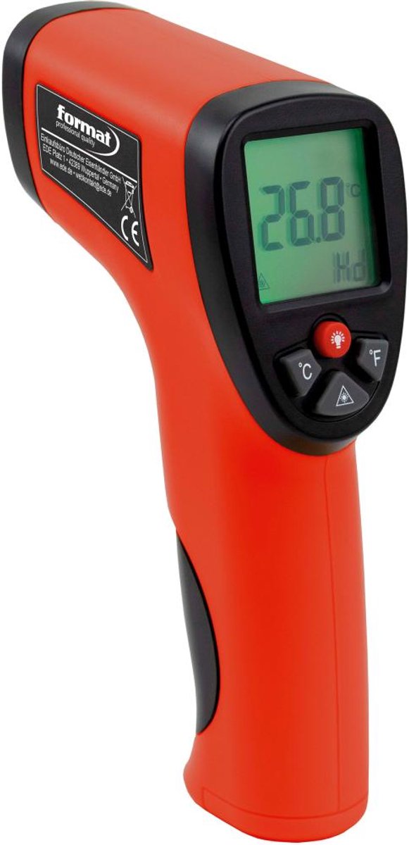 Infraroodthermometer -50 tot 500 graden FORMAT