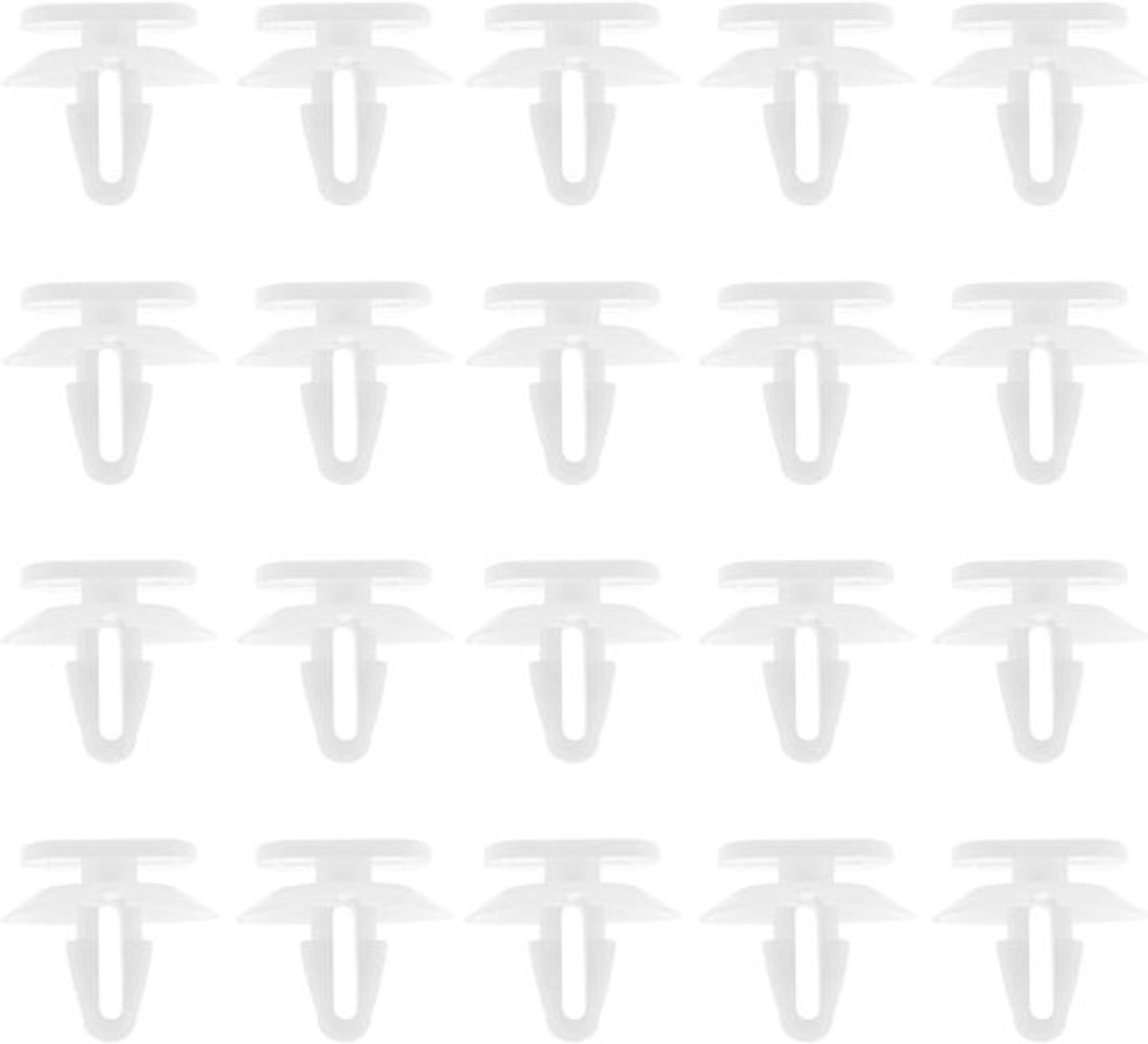 - Autodeur kaartclips - Vervanging - Wit - Autodeuronderdelen - Geschikt voor Ford - Fiesta Fusion - 20 stuks autodeur kaartclips vervanging - Compatibel met Ford - Plastic autodeur kaartclips - Wit