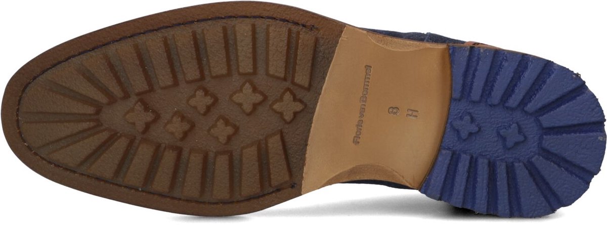 Floris Van Bommel Sfm-50159 Crepi Veterschoenen - Heren - Blauw - Maat 44⅔