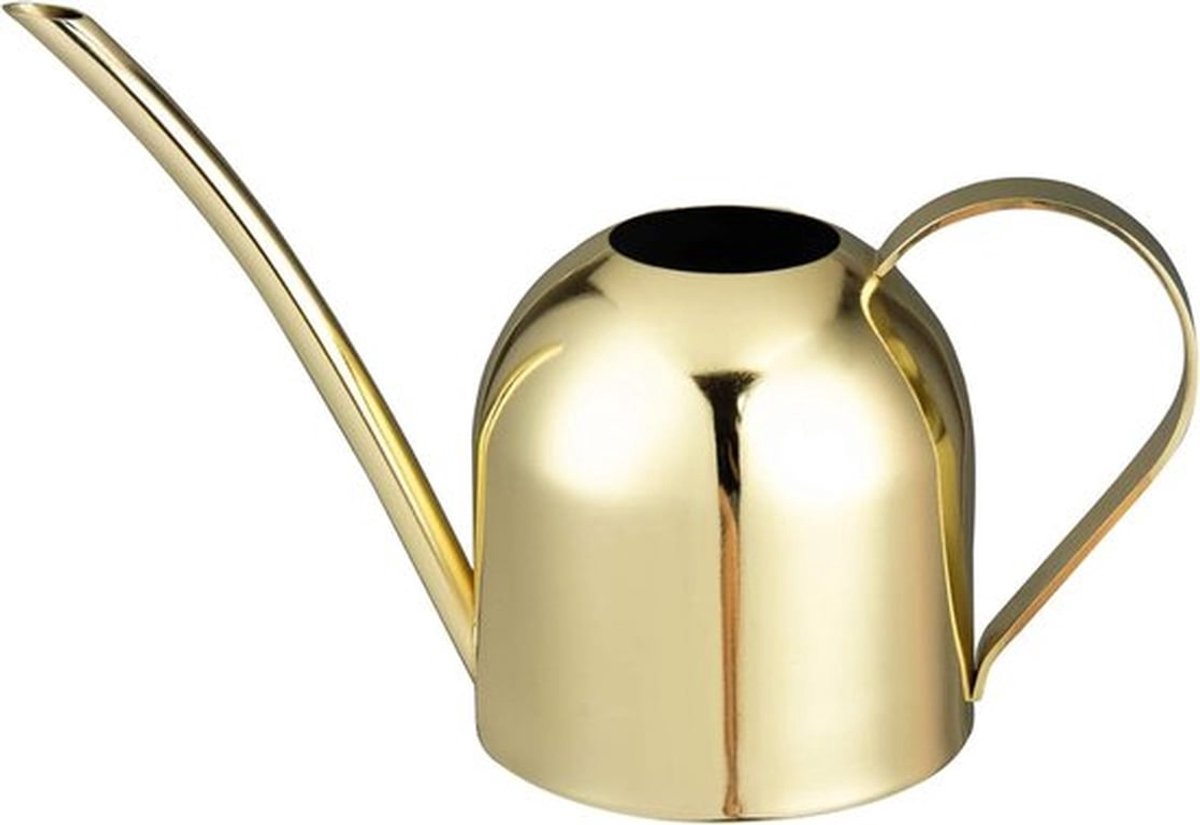 Mini roestvrijstalen gieter - modern design - 500ml - goud
