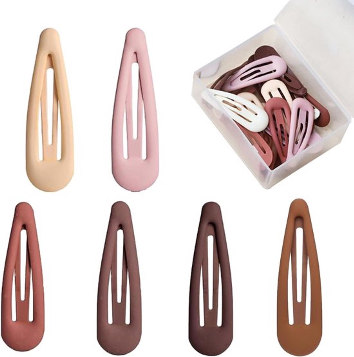 30 Stuks Haarclips - 3 cm - Diverse kleuren - Eenvoudige Haarclips voor meisjes en vrouwen - BB Haarclips Gemaakt van Metaal - Antislip Haaraccessoires voor alle haartypes