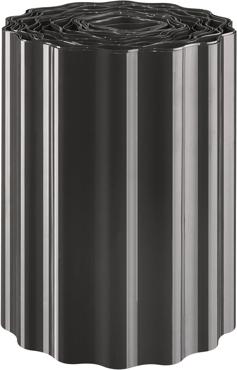Gazonrand - Bloembedrand Padhek - Tuin Structureren - Flexibel Weerbestendig - 30 cm x 9 m - Grijs Antraciet