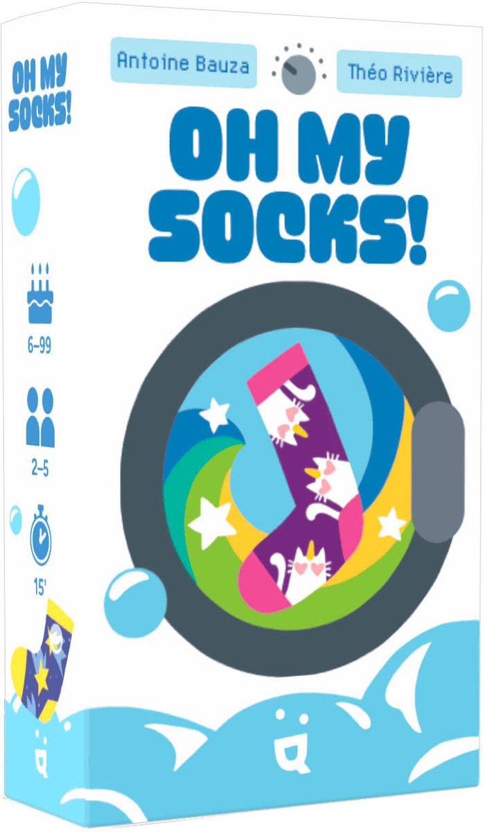 OH MY SOCK ! - Geronimo games - Helvetiq - pocket kaartspel - vanaf 6 jaar oud - van 2 tot 5 spelers