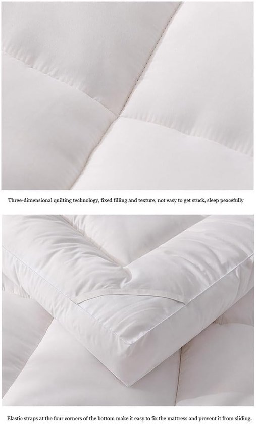 Opvouwbare futonmatras - Extra dik slaapkussen - Comfortabel slapen - Ademend en ondersteunend - 180 x 200 cm — afbeelding 5