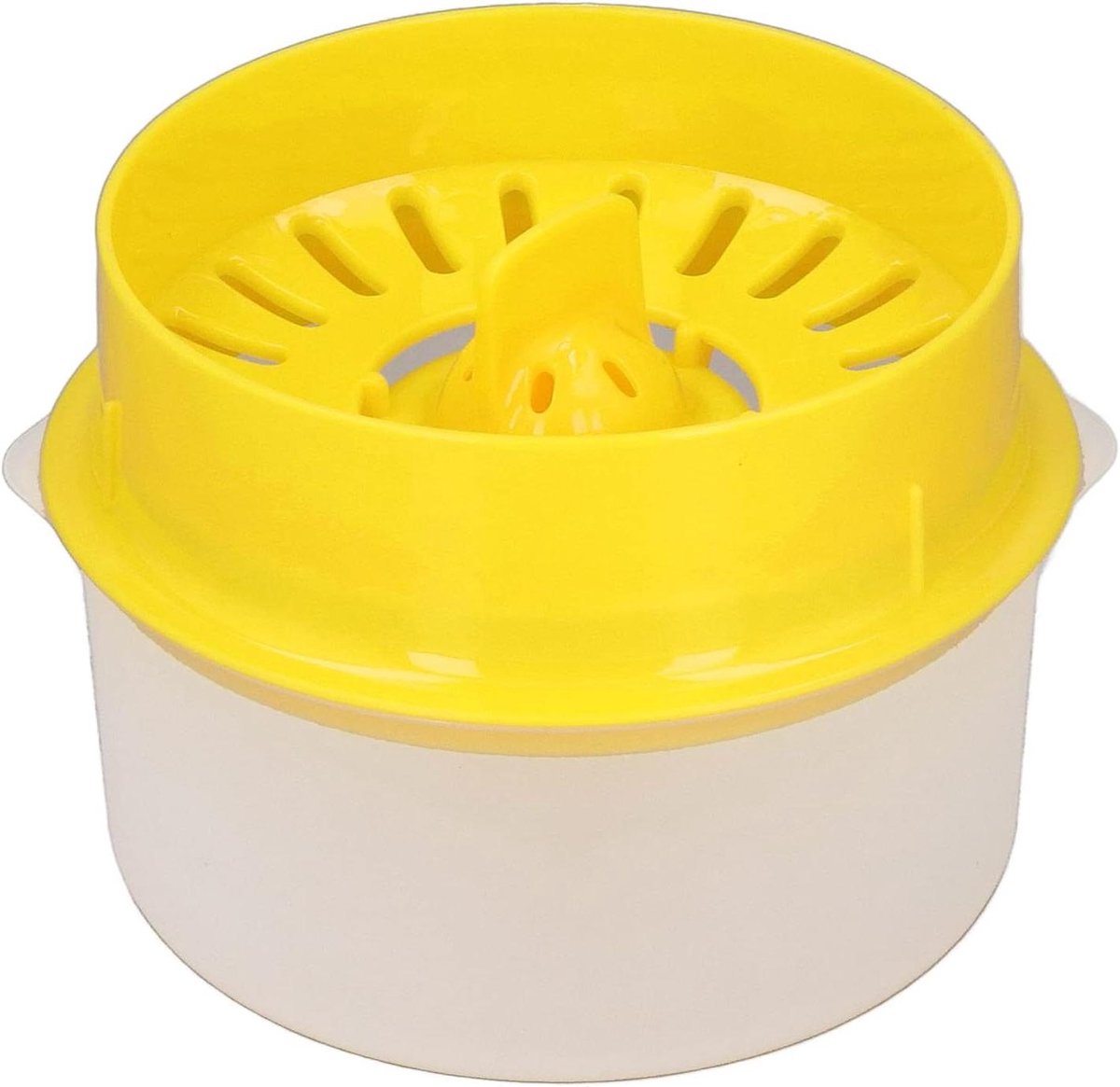 Citroenpers - Sapmaker Eierscheider - Fruit Sappen Maken - Handmatige Bediening - 13x13x11 cm - Geel