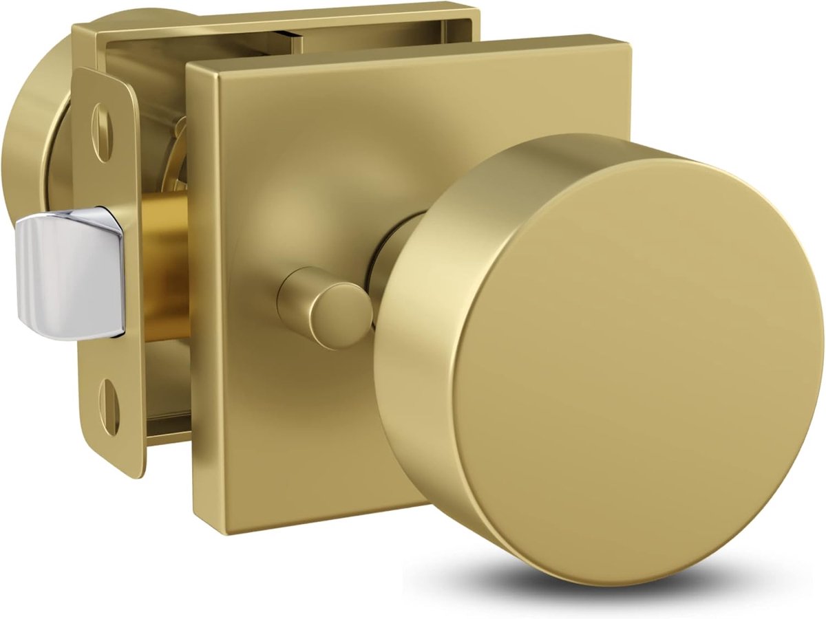 SnelShoppen - Mega Handles Privacy Deurknop voor Hal, Kast en Badkamer | Reversible Heavy Duty Design | Past op Alle Standaard Deuren | Inclusief Schr