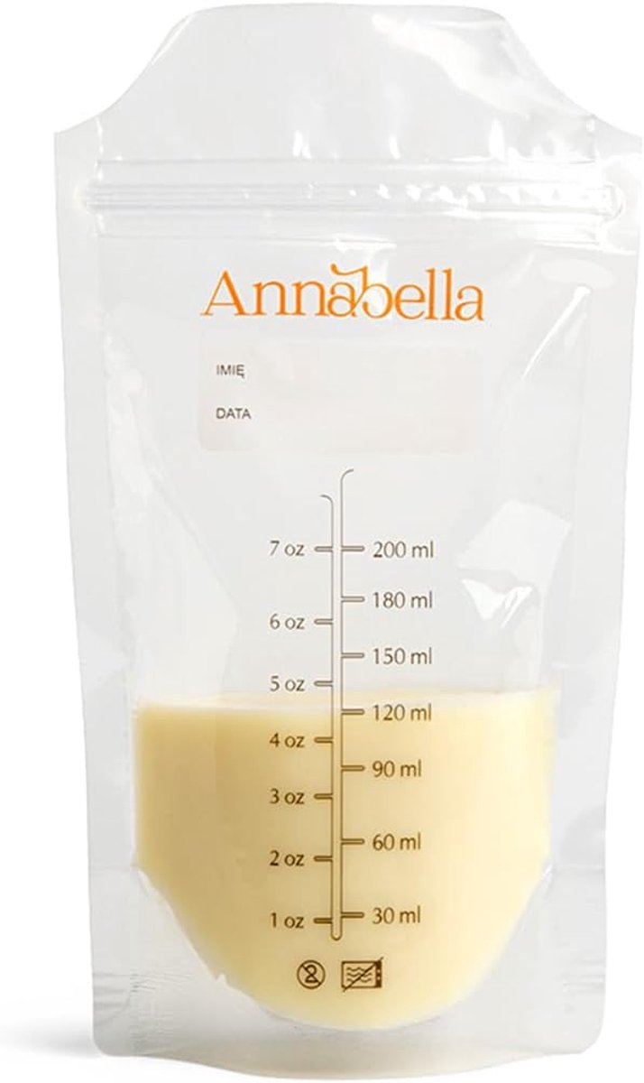 SnelShoppen - 50 BPA Vrije Borstvoeding Melkzakjes 200 ml - Dubbele Seal Bewaarzakken Borstvoeding - Vrieszakjes voor Moedermelk - Ideaal voor Koelkas
