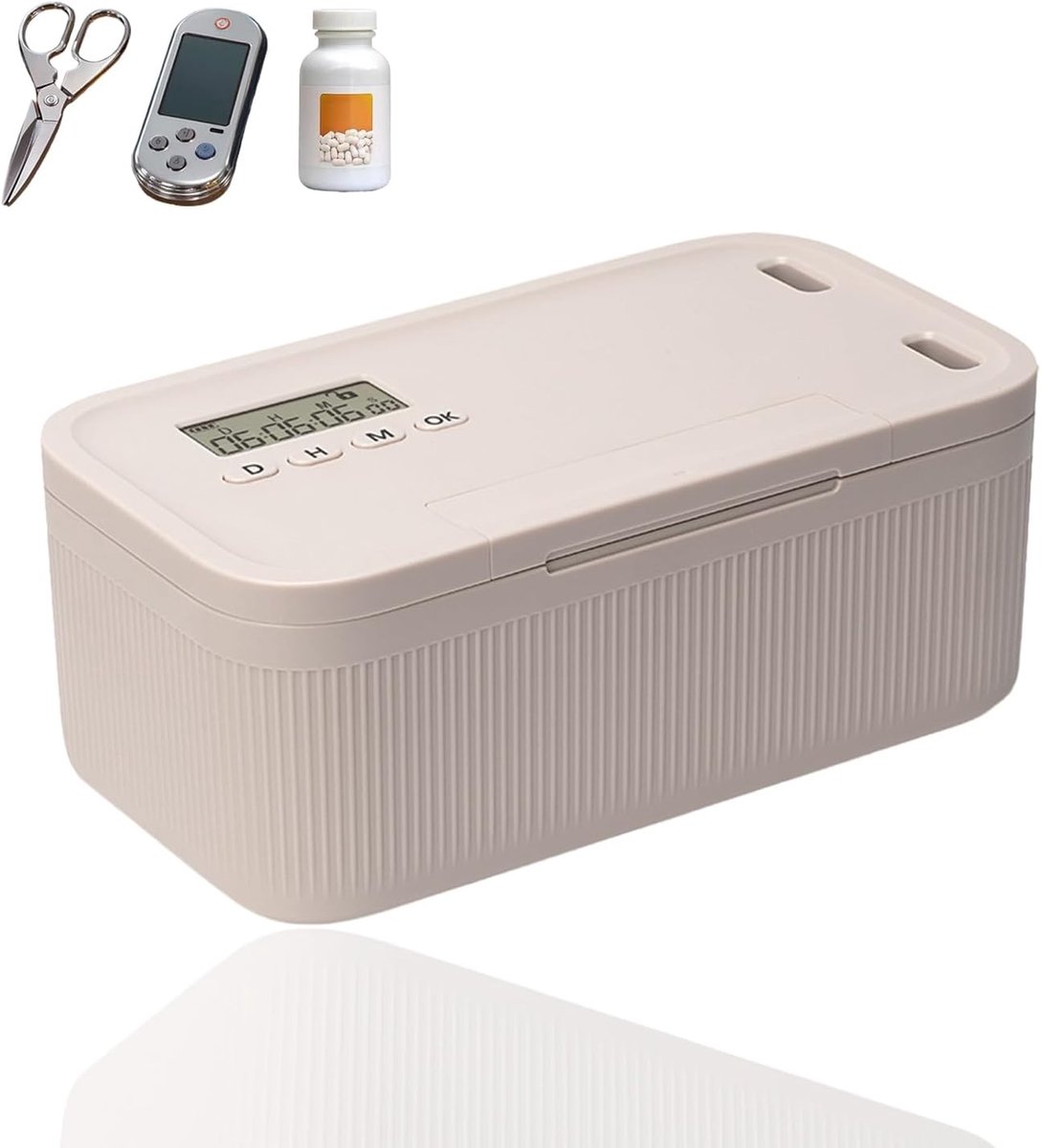 SnelShoppen - Lockable Storage Box met Timer voor Keuken, Thuis, School, Reizen, Kantoor, Geneesmiddelen, Snacks - Batterijen Niet Inbegrepen