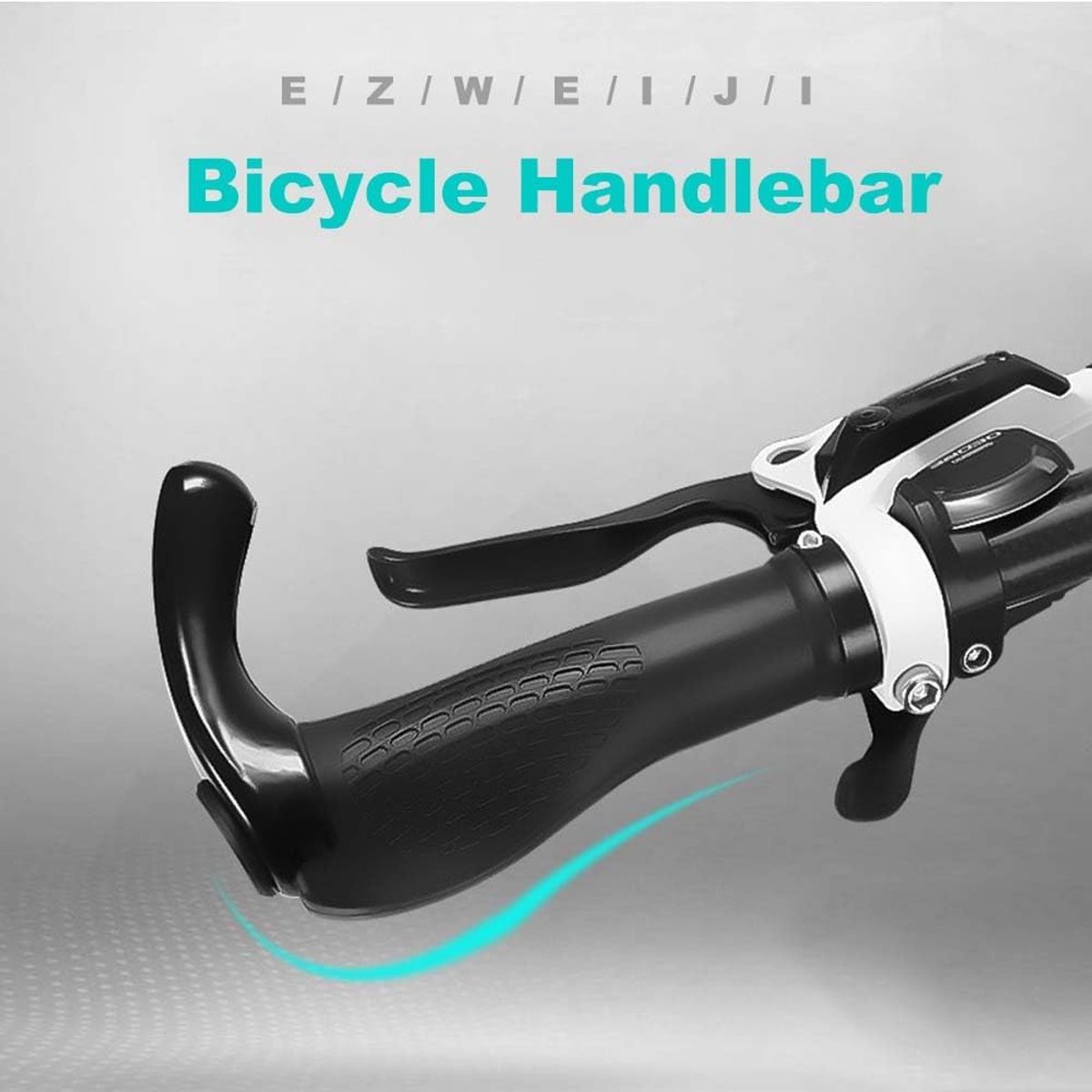 SnelShoppen - Ergonomische Fietshandvatten 22 mm - Antislip Handgrepen met Aluminium Dubbele Lock - Universele Fiets Handvatten voor MTB, E-bike, BMX,