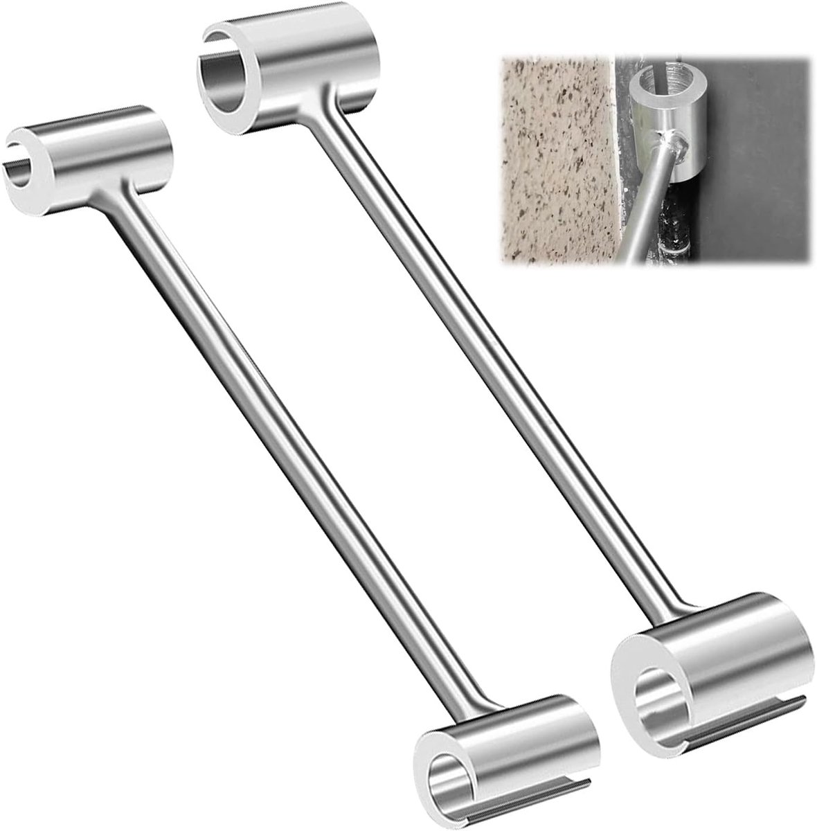 SnelShoppen - Pack van 2 Hinge Adjustment Tools, Deur Hinge Adjuster Wrench, Makkelijk in Gebruik, Hoogwaardige Carbon Staal, Voor Brandwerende Deuren