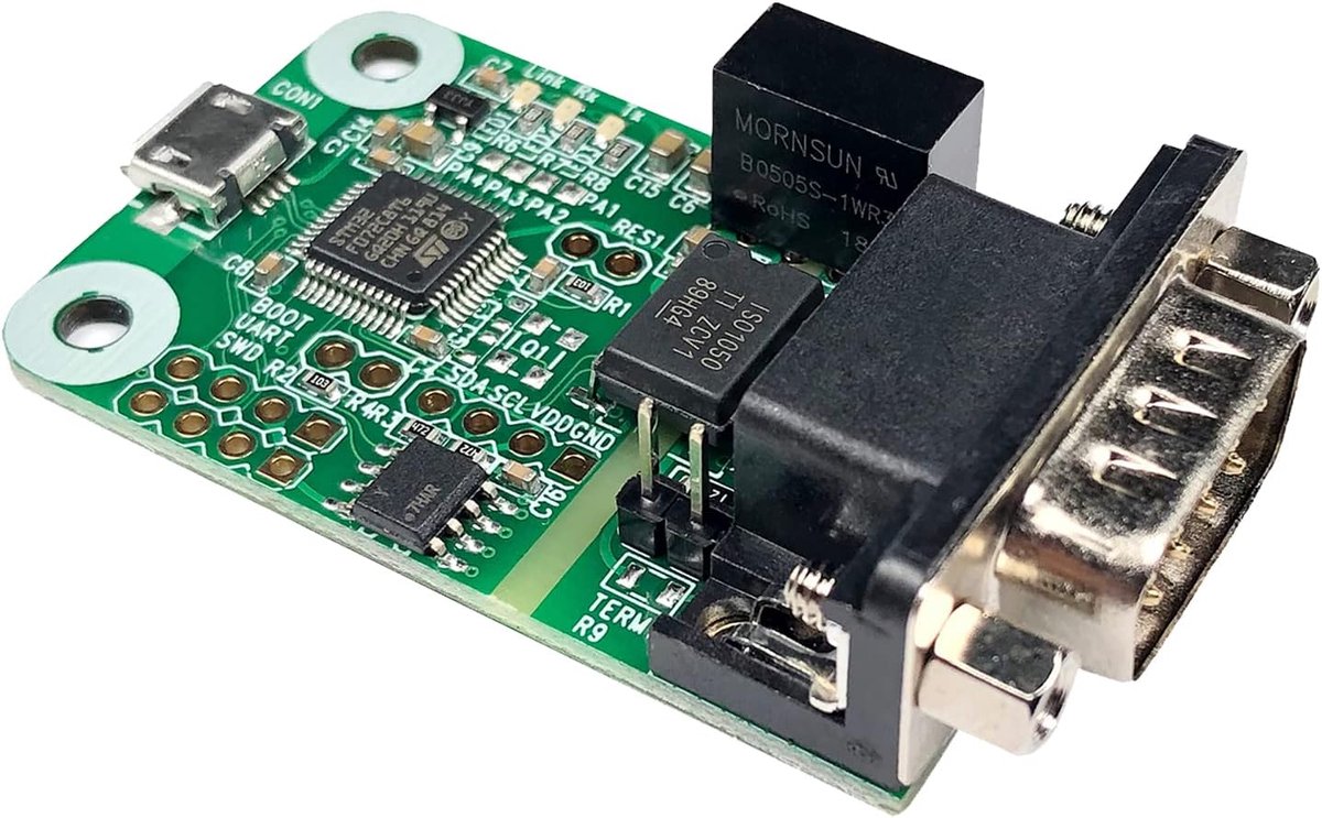 SnelShoppen - USB CAN Converter voor Raspberry Pi 5/4/Pi3B+/Pi3/Pi Zero(W), Jetson Nano, Tinker Board - Plug & Play, Compatibel met Windows, Linux, Ma