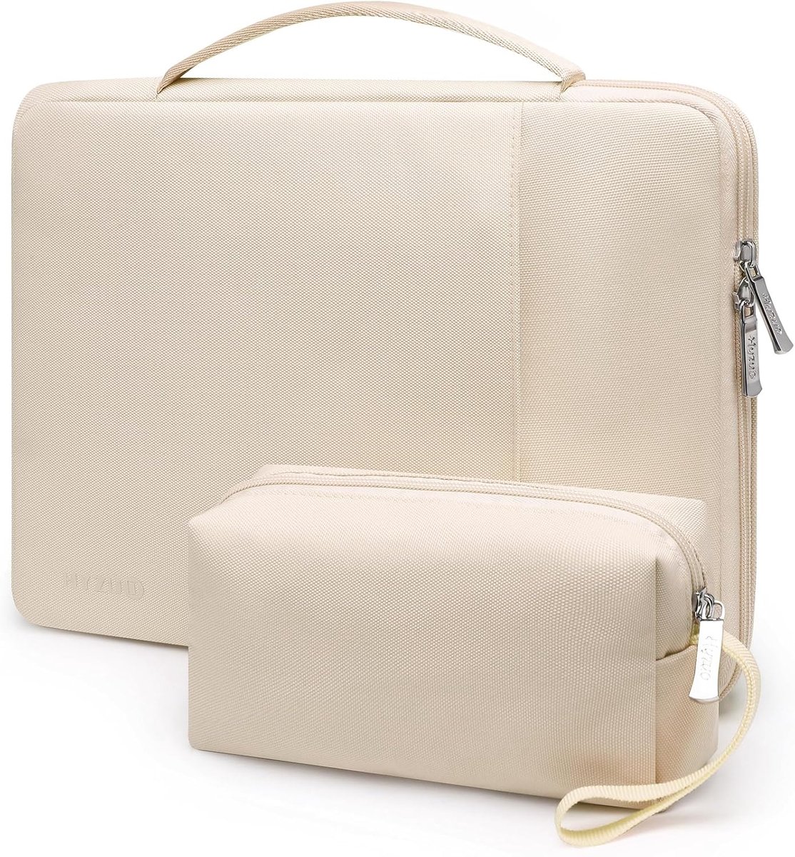 SnelShoppen - 13 Inch Laptop Sleeve Bag voor MacBook Air/Pro, iPad & Surface - Sandkleur - Beschermhoes, Schokbestendig, Lichtgewicht, Ideaal voor Thu