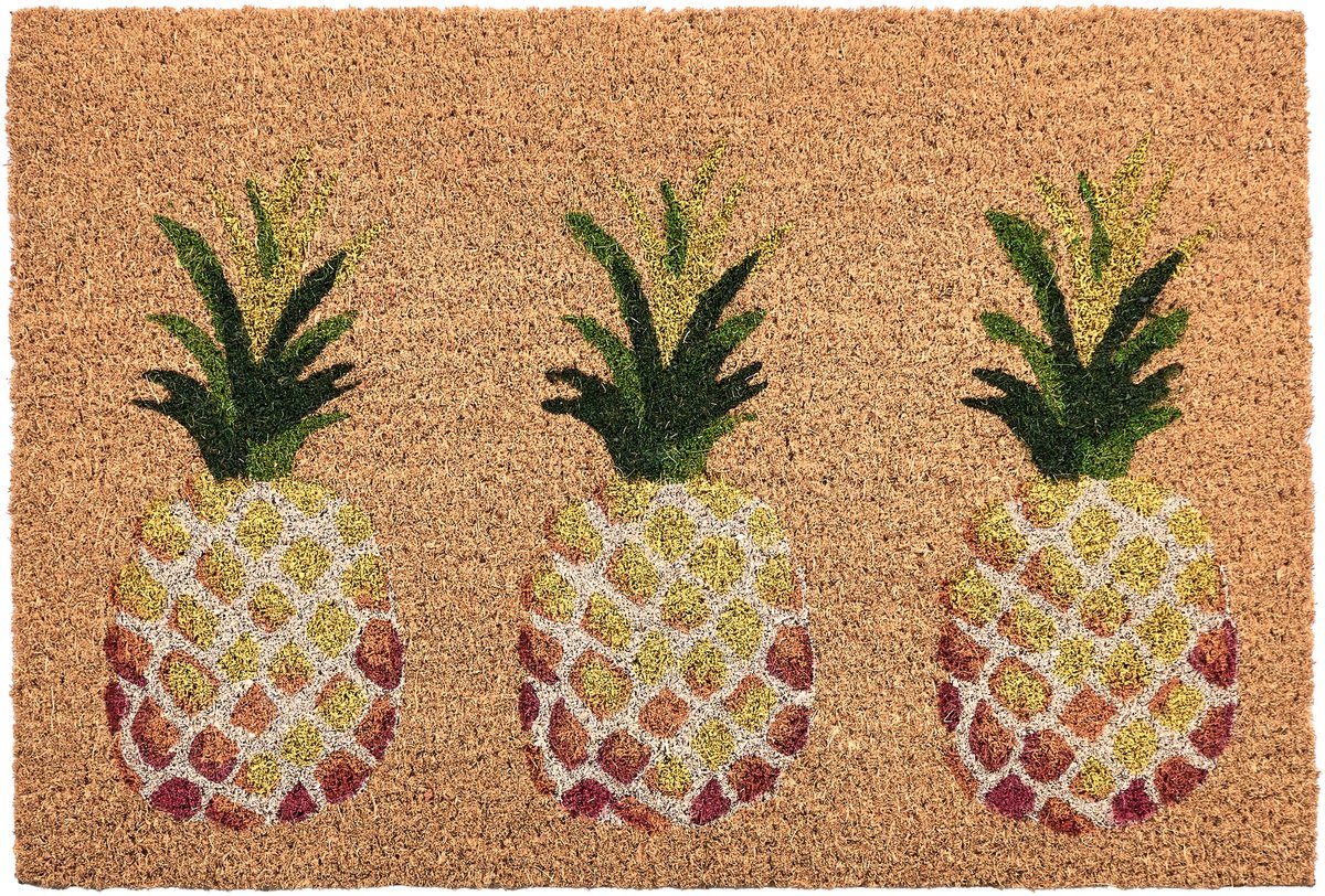 Beliani OZAMIZ - Deurmat - Naturel - 40 x 60 cm - Kokosvezel/PVC Natuurlijk