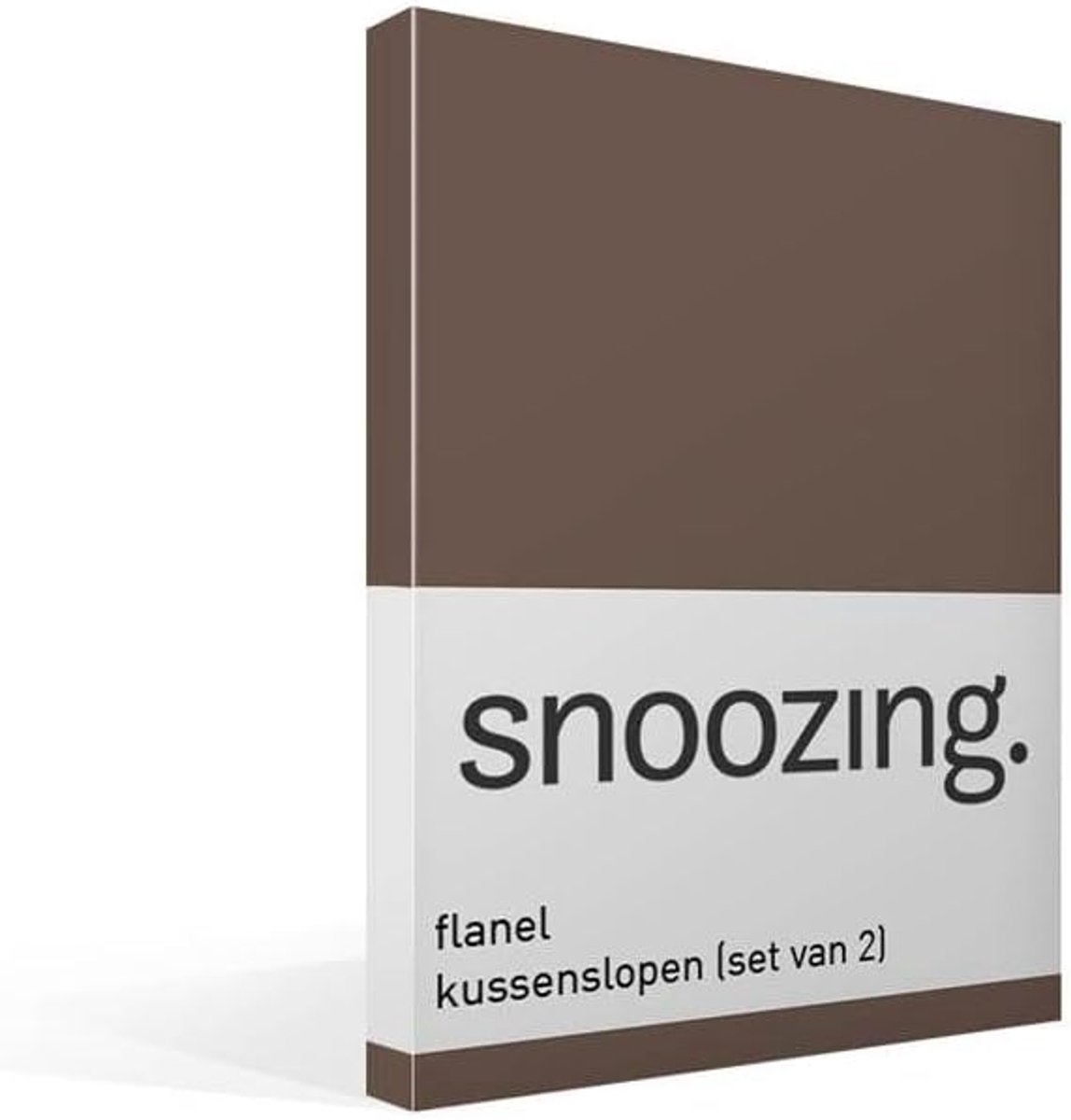 SnelShoppen - Flanellen Kussenhoes 60x70 cm - Taupe - Ademend, Absorberend en Warmteregulerend - Perfect voor Winter - Zacht en Comfortabel