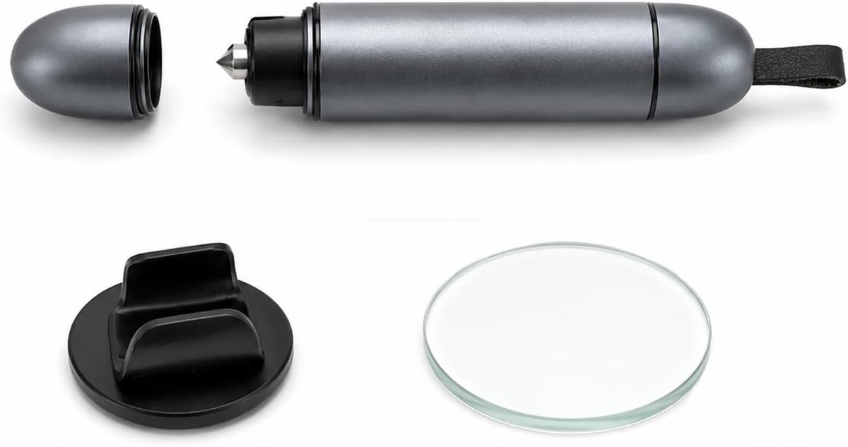SnelShoppen - 2-in-1 Autohamer met Gordelsnijder, Compact Veiligheidshamer voor Auto's, Innovatieve Glasbreker, Noodgereedschap voor Snelle Ontsnappin