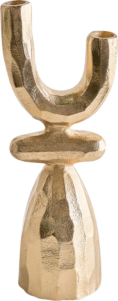 KRADENIK - Kandelaar - Goud - 33 cm - Aluminium