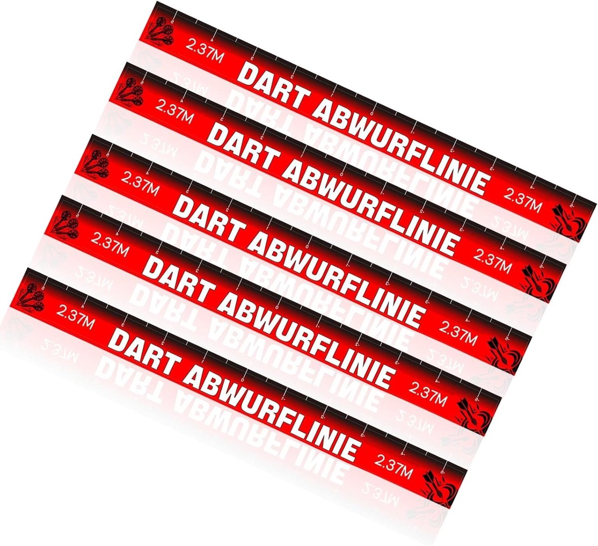 Throwing line dart 56 x 5cm - Sticker voor dartbord, dartmat en vloerafbakening