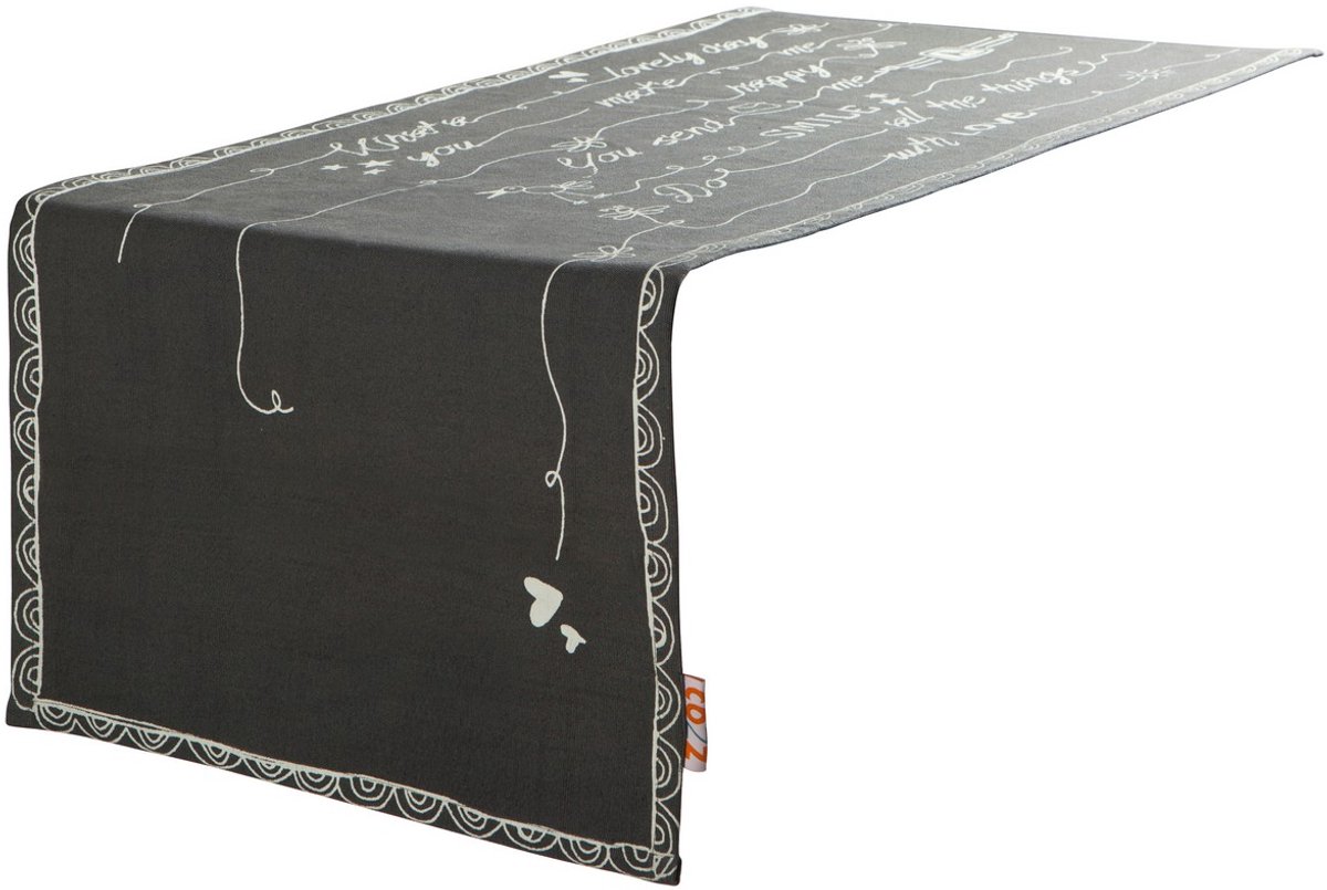 Britt Cozz Tafelloper donker groen 40x140cm