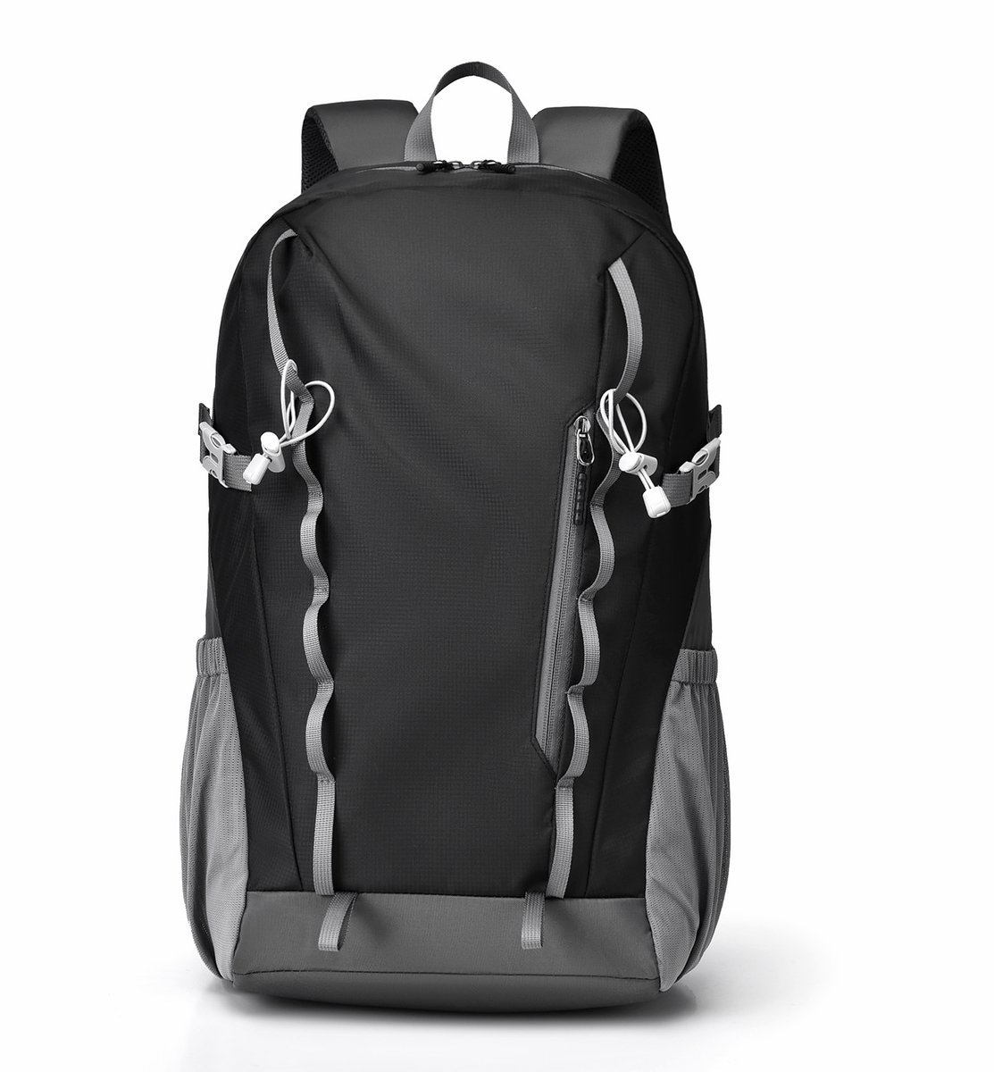 Rugzak - 30L Wandelrugzak - Dagrugzak - Compartiment voor 15,6 Inch Laptop - Gewatteerde Schouderbanden - Zwart