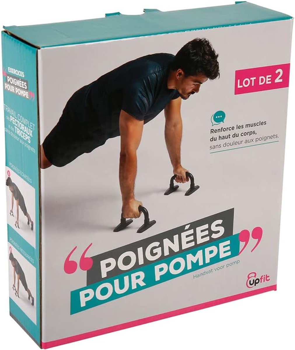 SnelShoppen - Ergonomische Push Up Handvatten - 1 Paar - Voor Comfortabele Pompoen Oefeningen - Antislip Ondersteuning - Voorkomt Polspijn - Ideaal vo
