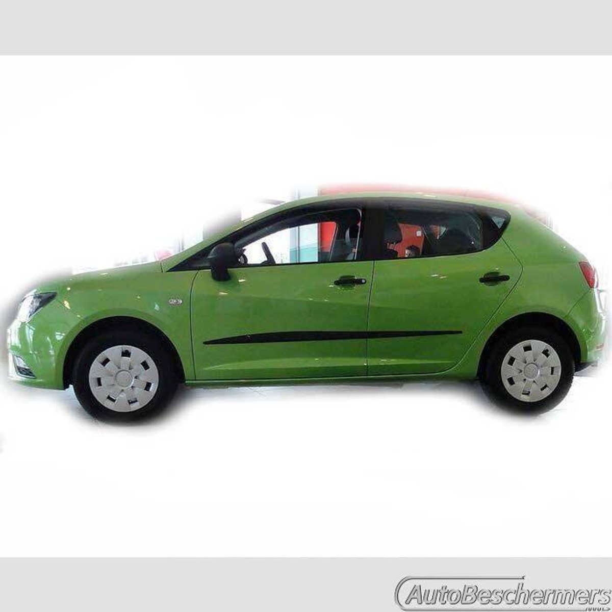 Stootlijsten set zwart voor Seat Ibiza 5-deurs en ST 02.2012-. De stootstrips zijn zelfklevend. Set a 4 stuks (#0026)