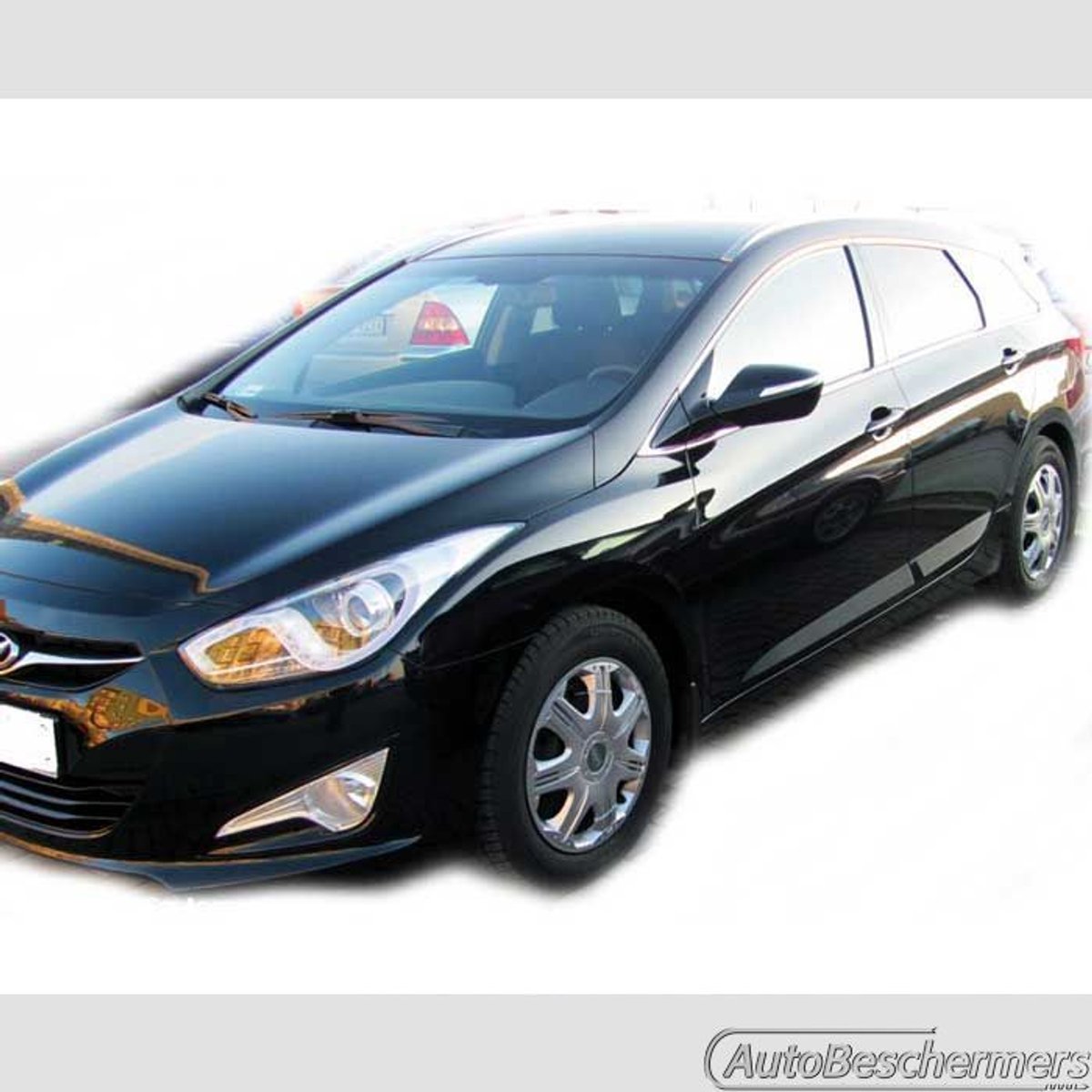 Stootlijsten set zwart voor Hyundai i40 Stationwagon 09.2011-. De stootstrips zijn zelfklevend. Set a 4 stuks (#0039)