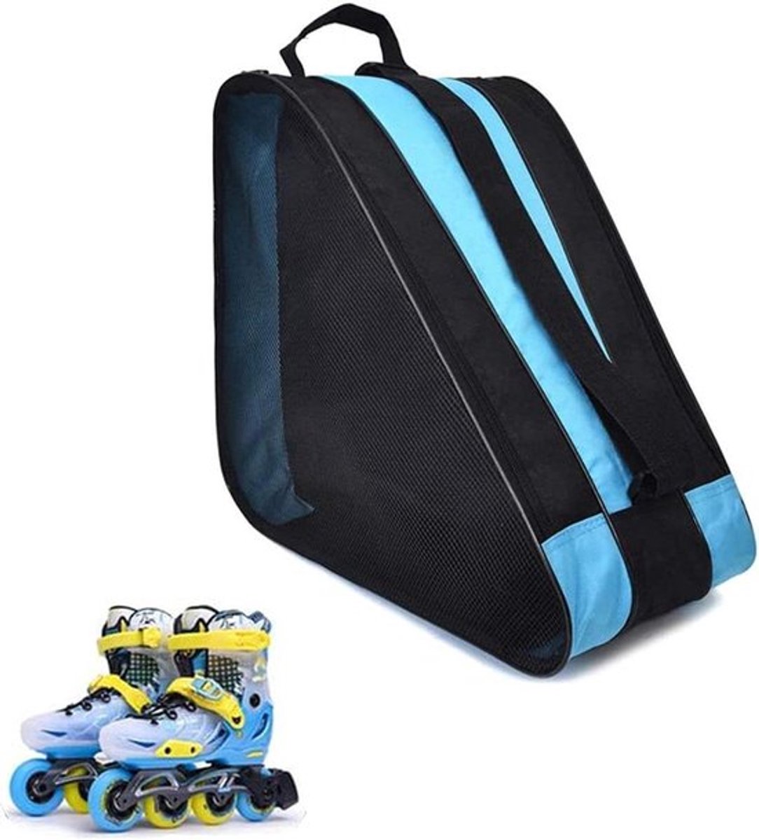 Rollertassen - Opbergtas voor rolschaatsen en schaatsen - Volwassenen - Blauw - Handig draagbaar formaat
