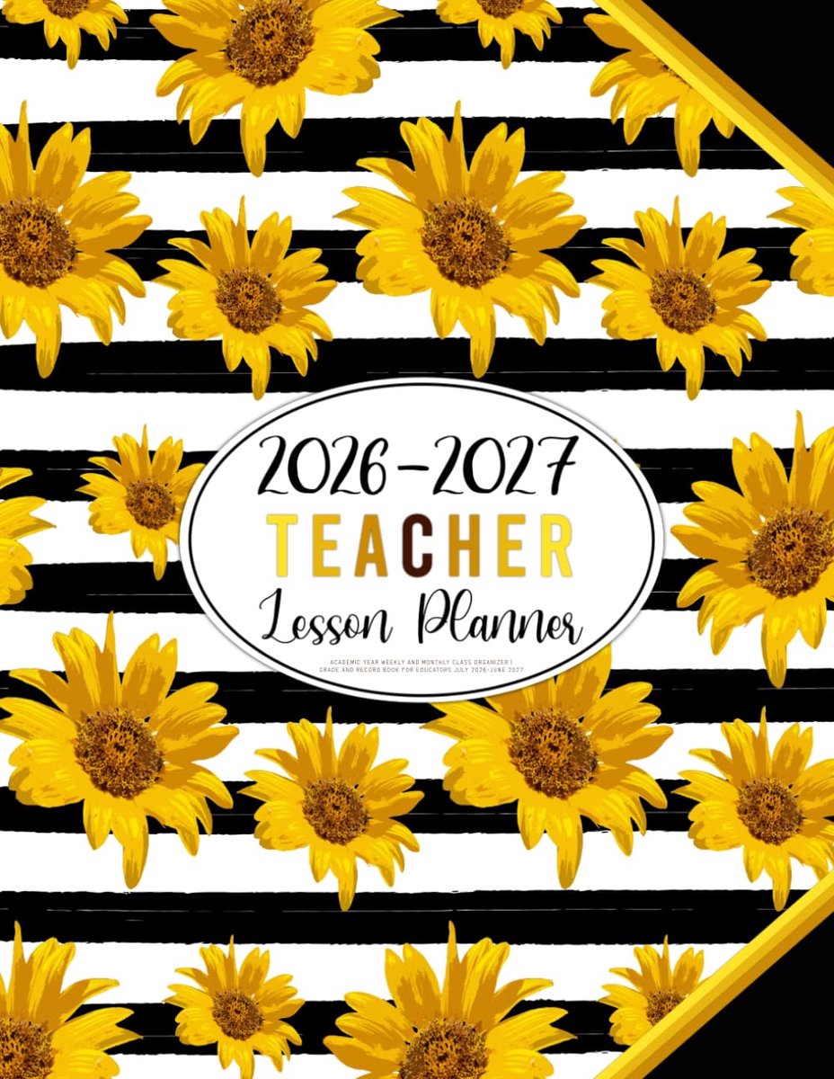 SnelShoppen - Teacher Lesson Planner 2026-2027 | Week- en Maandplanner voor Leraren | Cijfers en Opmerkingen Boek voor Onderwijsprofessionals | Zonneb