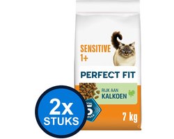 2x Perfect Fit - Droog adult sensitive kalkoen 7kg
