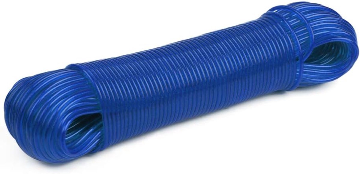 SnelShoppen - 50m Sterke Tuinlijn met Stalen Kern - Duurzame PVC Drooglijn voor Buiten - Perfect voor Tuin, Camping en Klussen