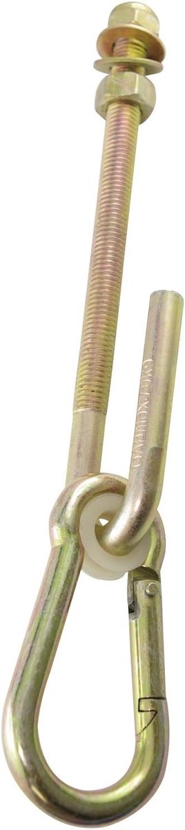 SnelShoppen - Swing Hook M12 - 200 mm - Gegalvaniseerd en Gechromateerd - Sterke Staal Haak voor Tuin, Camping en Algemeen Gebruik