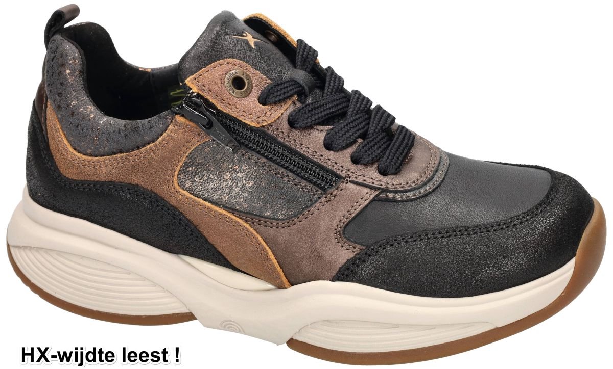 Xsensible -Dames - zwart - sneakers - maat 35.5