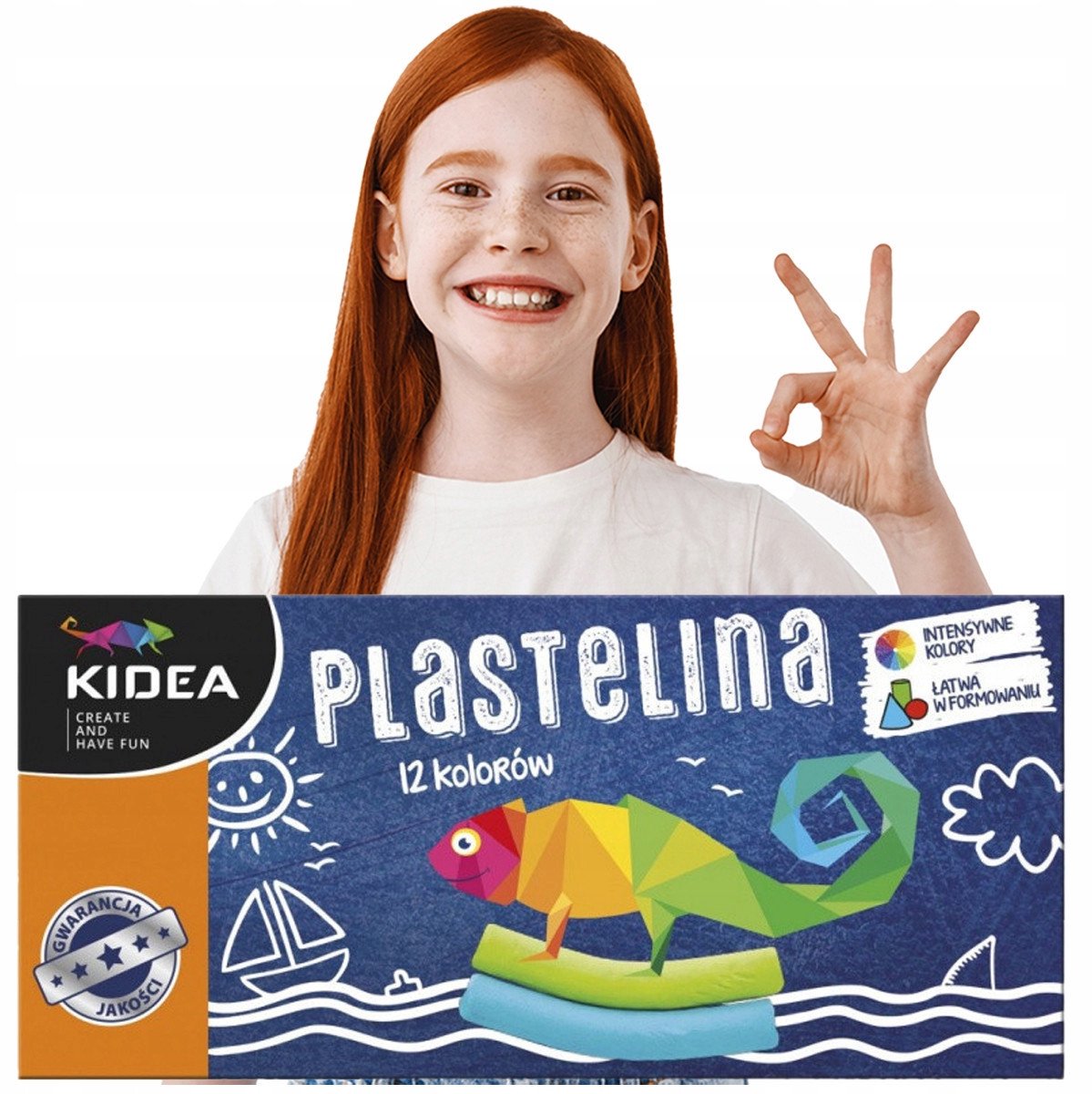 KIDEA Klei-Massa 12 Intensieve Kleuren voor Kinderen