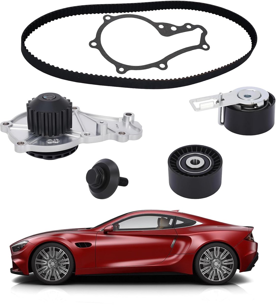 Distributieriem met waterpomp - Compatibel met Citroen, Ford, Peugeot, Volvo - Hoogwaardige kwaliteit - ShopVlot