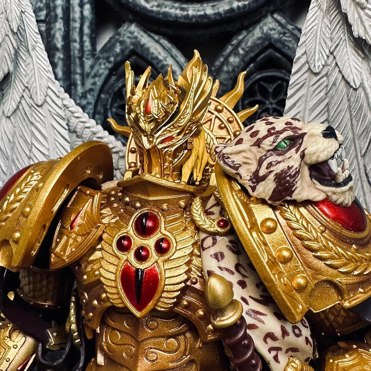 Warhammer helm accessoires - 1:18 schaal - Blood Angels Sanguinius - gedetailleerd model voor verzamelaars - ShopVlot