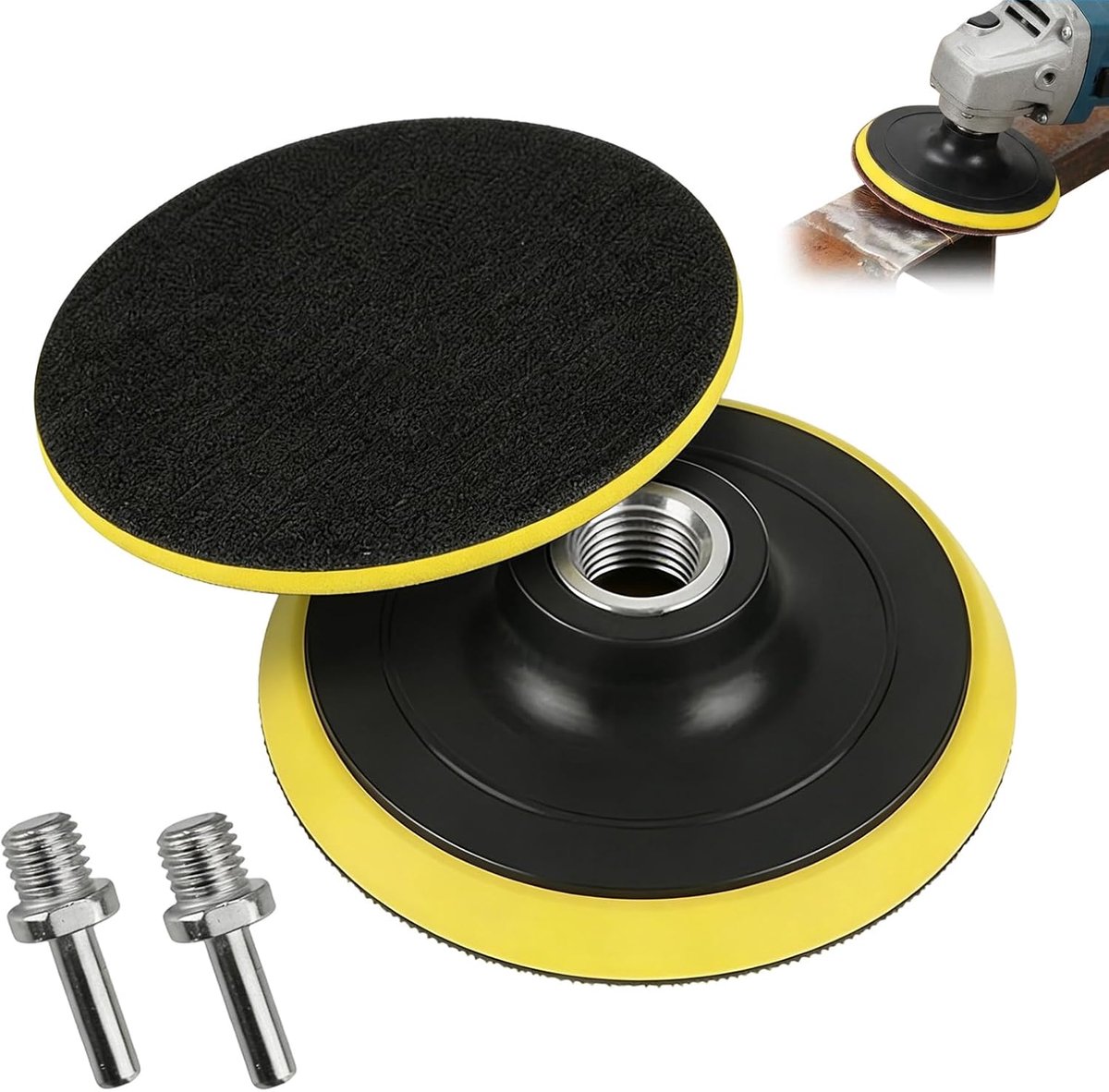 Schuurdiscs 180 mm - M14 draad - sterke hechting - ideaal voor metaalbewerking - ShopVlot